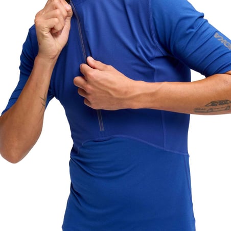 Camiseta Hoka SkyBreeze de Manga Curta Azul