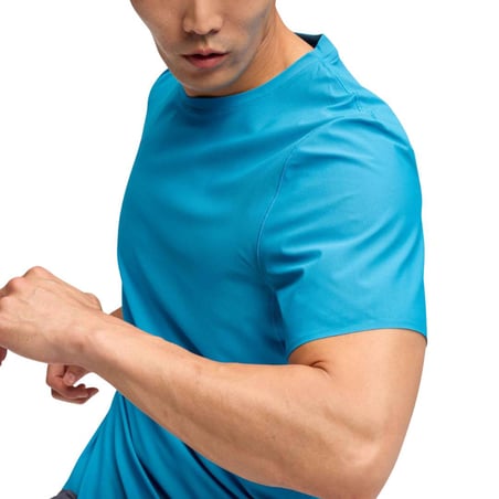 Camiseta Hoka Airolite 2.0 Manga Curta Azul