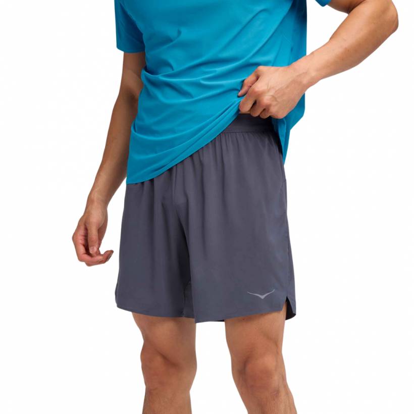 Hoka Glide 7" 2 in 1 Short Gray