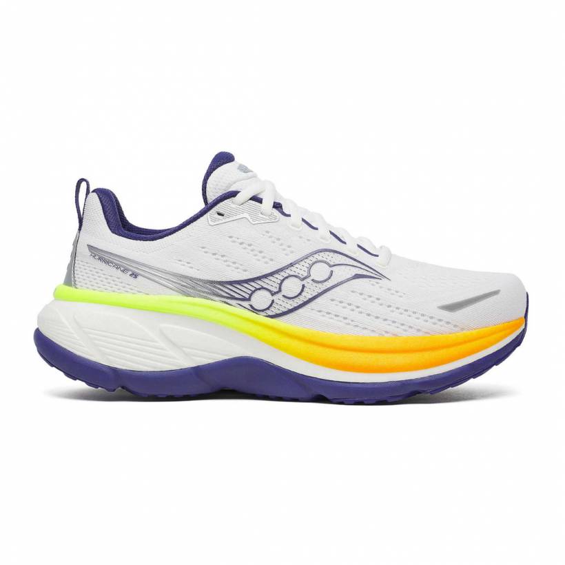 Saucony Hurricane 25 Wit Oranje AW25 Sneakers