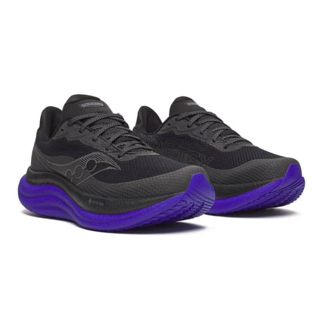 Saucony Triumph 23 GTX Zwart Paars AW25 Sneakers