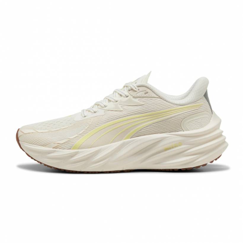 Chaussures Puma Velocity NITRO 4 Beige Jaune AW25 Femme