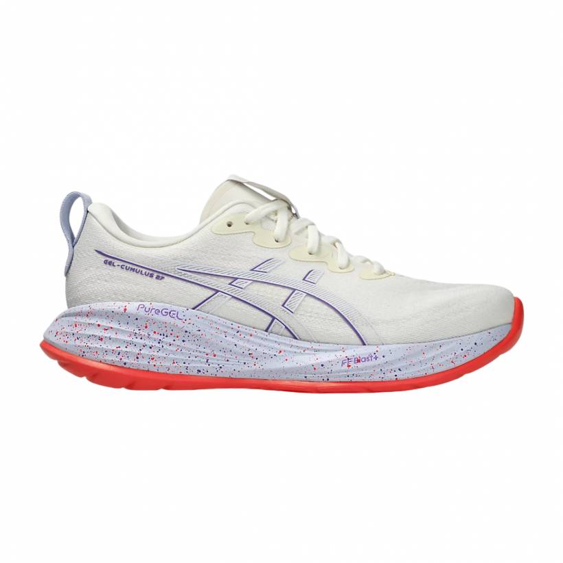 Zapatillas Asics Gel-Cumulus 27 Tokyo Blanco Morado AW25 Mujer