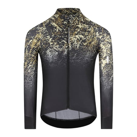 Maillot Q36.5 Gregarius Hybrid Alpi Camo Manga Larga Negro Verde