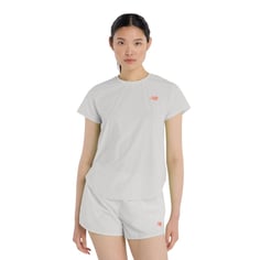 Camiseta New Balance Race Day Ultra Light Cinza Mulher