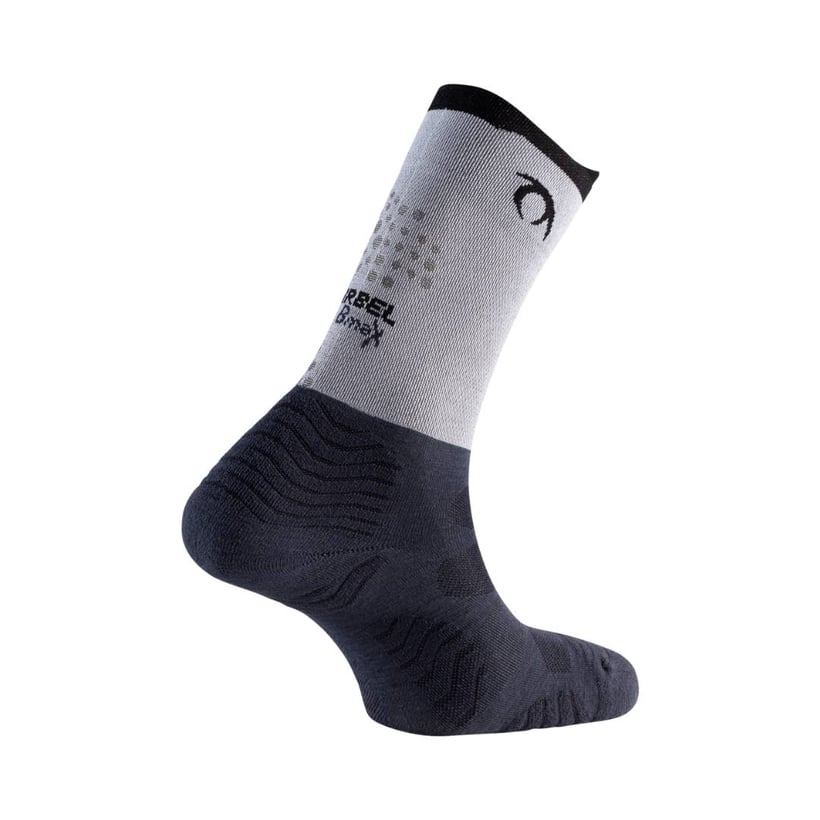 Meias Lurbel Rise Flux Five Cinza Preto