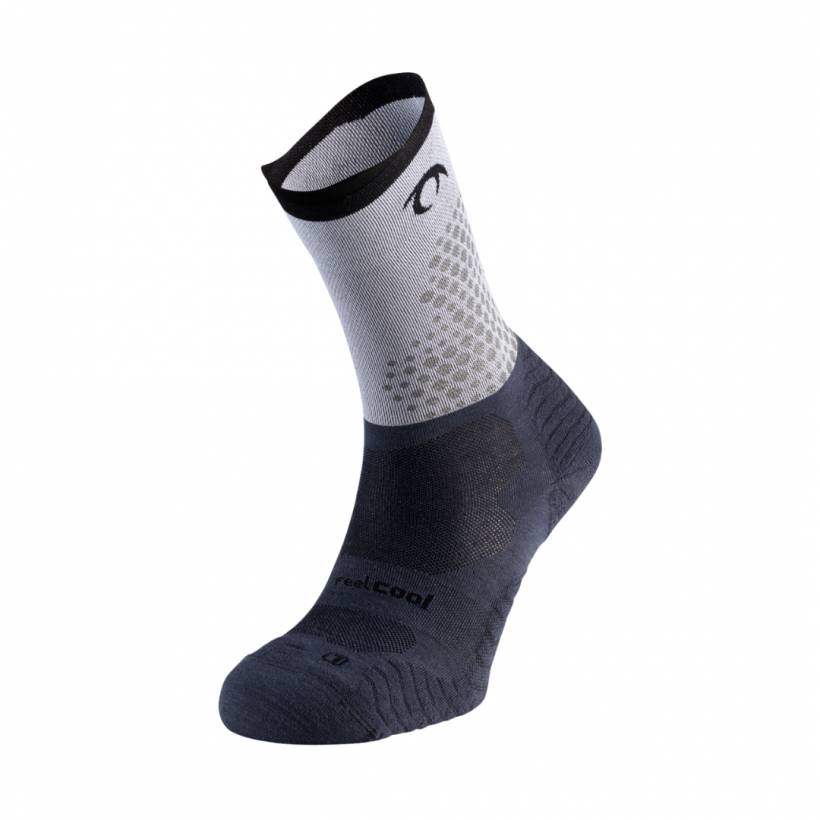 Lurbel Rise Flux Five Socks in Grey Black