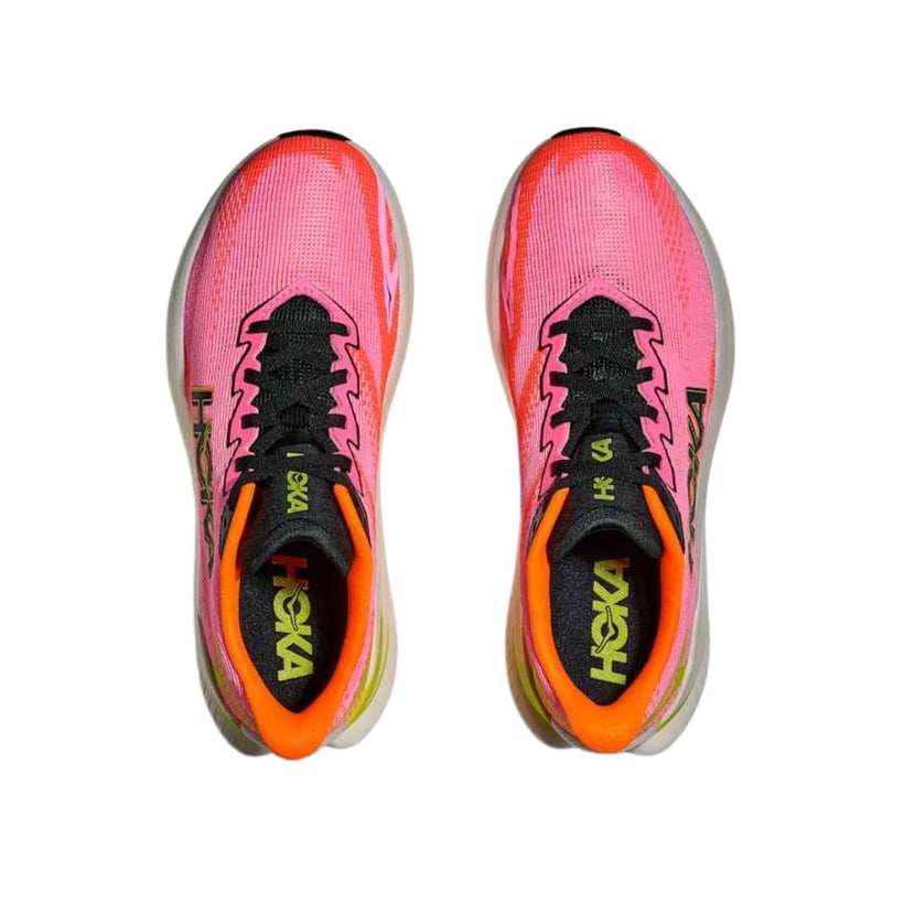 Tênis Hoka Mach X 3 Rosa Branco AW25 Mulher