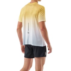 Camiseta Compressport Performance SS Amarillo Blanco 2