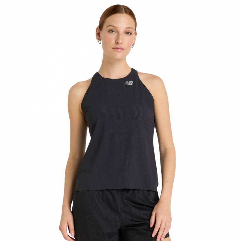 New Balance Race Day Ultra Light Mouwloos T-shirt Zwart Dames