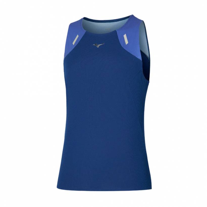 Camiseta Mizuno Tech Light Sem Mangas Estate Blue