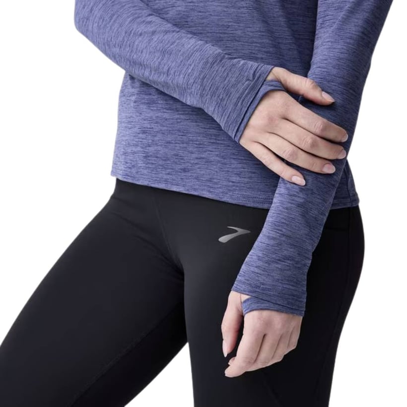 T-shirt Brooks Luxe Manches Longues Bleu Femme