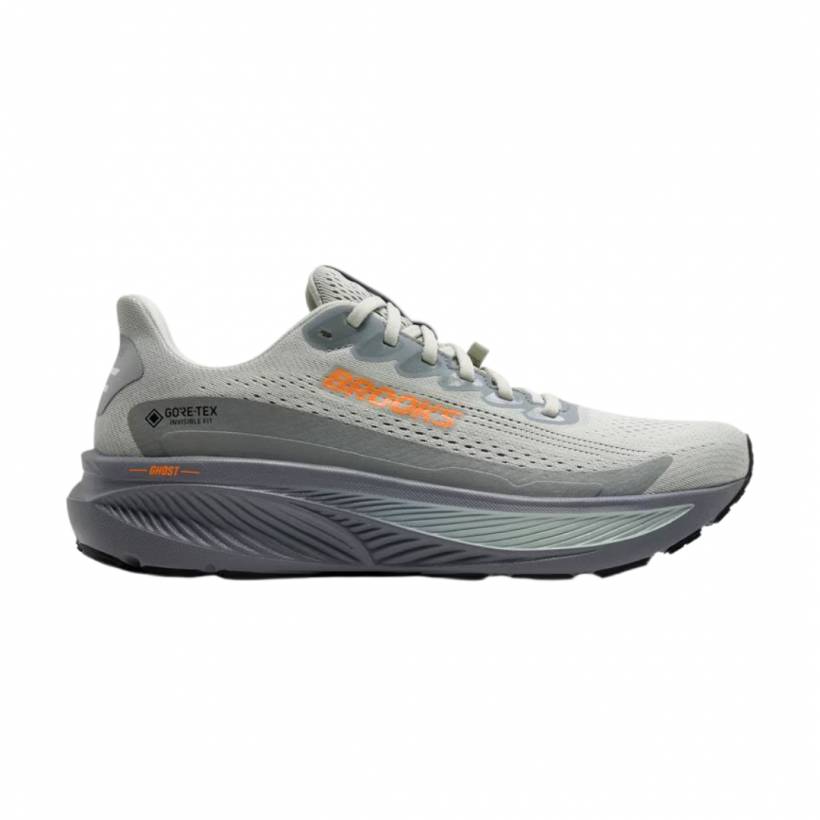 Zapatillas Brooks Ghost 17 GTX Gris Naranja AW25