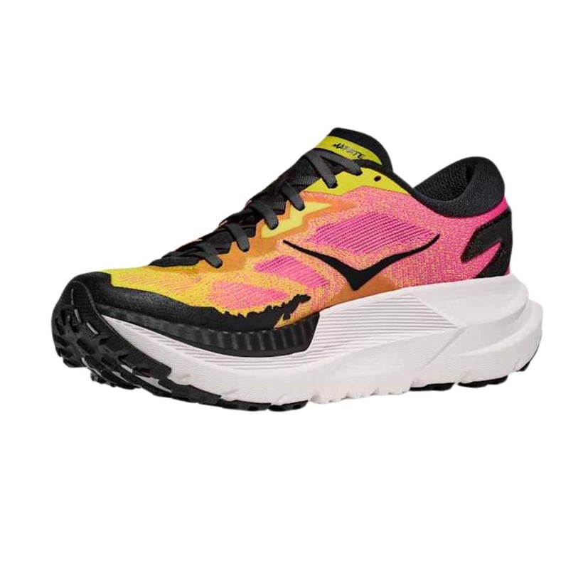 Hoka Mafate X Shoes Pink Yellow AW25