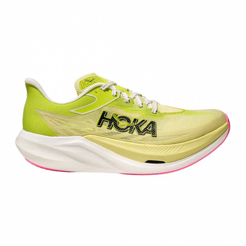 Chaussures Hoka Rocket X 3 Vert Jaune AW25 Unisexe