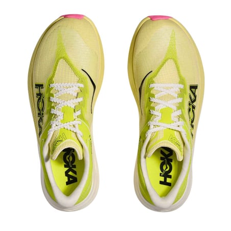Chaussures Hoka Rocket X 3 Vert Jaune AW25 Unisexe