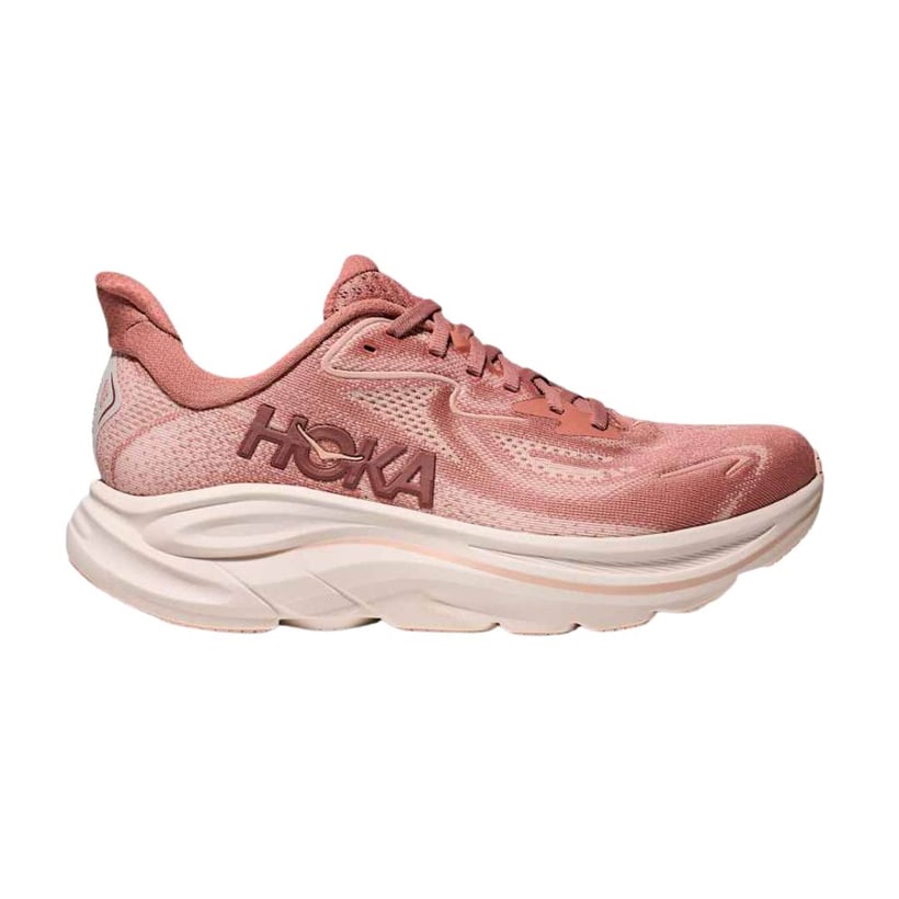 Chaussures Hoka Clifton 10 Rose Blanc AW25 Femme