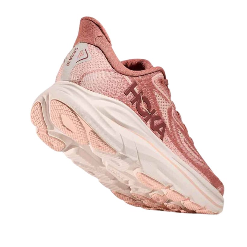 Chaussures Hoka Clifton 10 Rose Blanc AW25 Femme