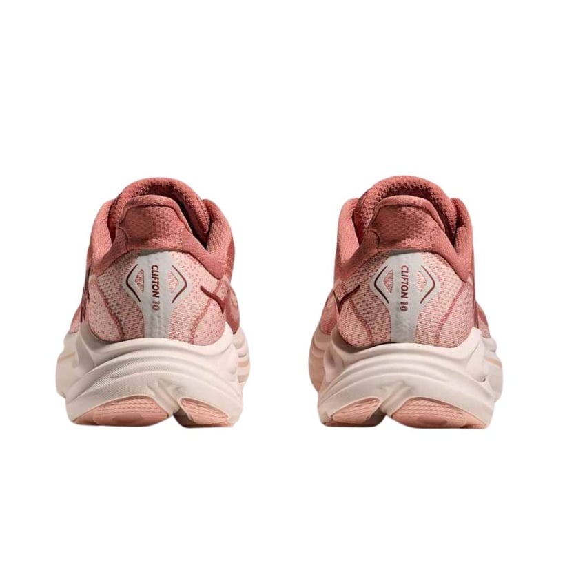 Chaussures Hoka Clifton 10 Rose Blanc AW25 Femme
