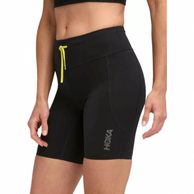 Calzamaglia corta Hoka SkyBreeze nera da donna