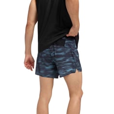 Pantalón Corto Hoka Glide 5" Azul Negro 2