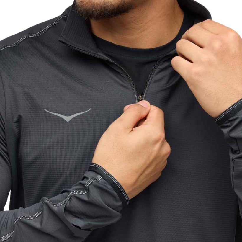 Sudadera Hoka Glide Tech Negro