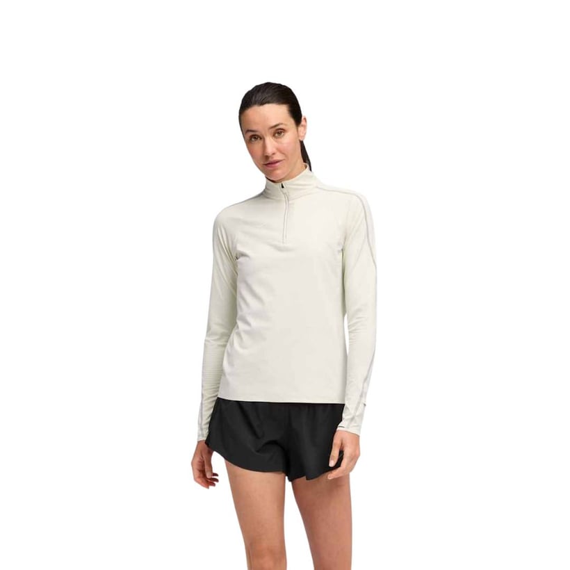 Sudadera Hoka Glide Tech Blanco Gris Mujer
