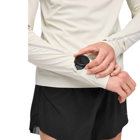 Hoka Glide Tech Sweatshirt Weiß Grau Damen