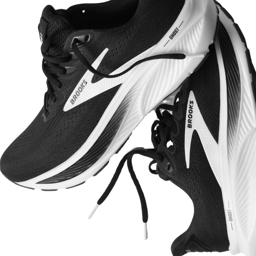 Brooks Ghost 17 Schuhe Schwarz Weiß AW25