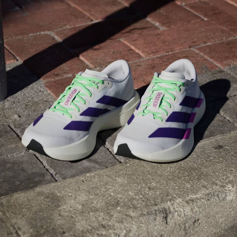 Tênis Adidas Adizero Evo SL Branco Roxo AW25...