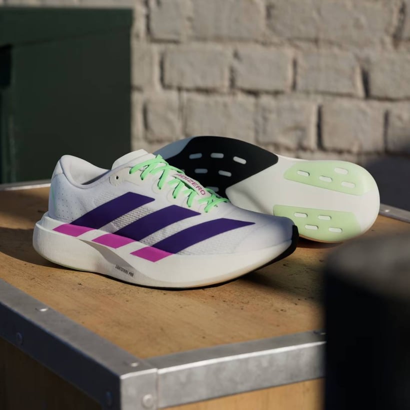 Tênis Adidas Adizero Evo SL Branco Roxo AW25...