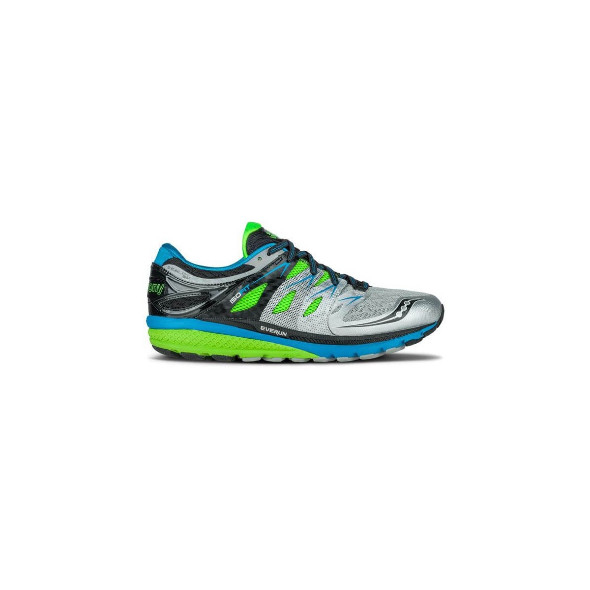 Saucony Zealot ISO 2 Blue Green Silver 