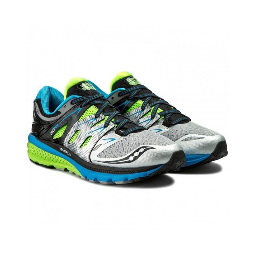 Saucony Zealot ISO 2 Laufschuhe Blau Grun Silber