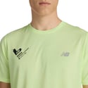 New Balance Valencia Marathon Athletics T-shirt Groen Geel