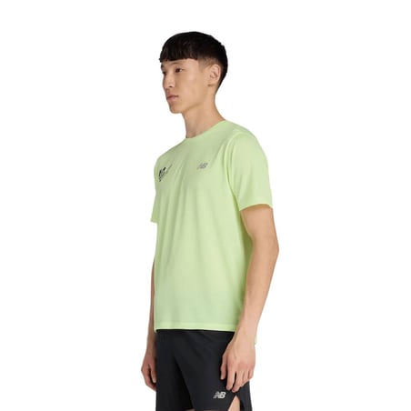 T-shirt New Balance Valencia Marathon Athletics Vert Jaune