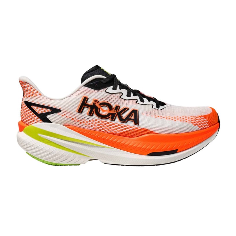 Chaussures Hoka Mach X 3 Blanc Orange AW25