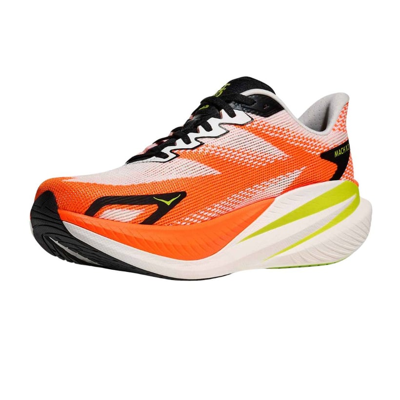 Tênis Hoka Mach X 3 Branco Laranja AW25