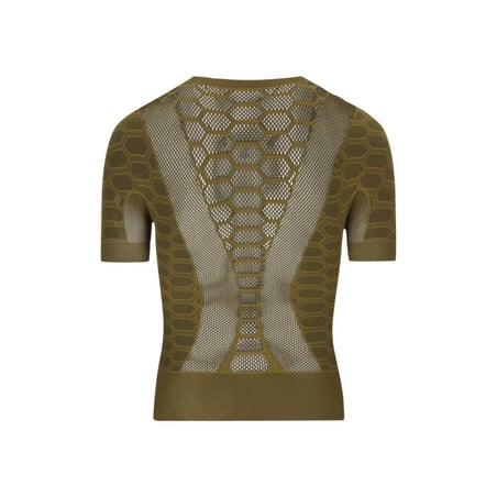 Q36.5 Base Layer 2 Onderhemd Korte Mouw Groen Bruin
