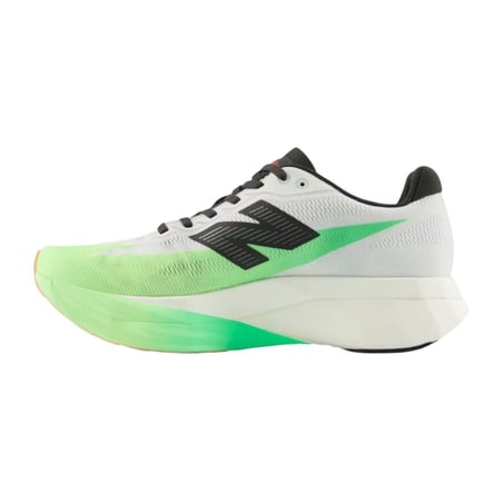 Zapatillas New Balance FuelCell SuperComp Elite v5 Ekiden Blanco Verde AW25 Mujer