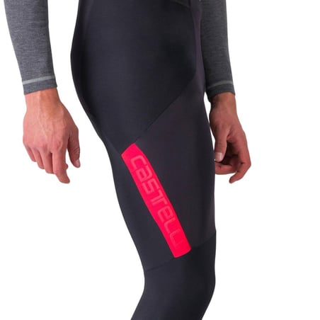 Castelli Sorpasso RoS Black Red Bib Shorts