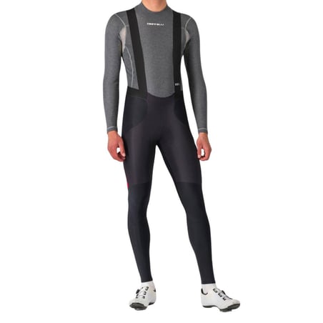 Castelli Sorpasso RoS Zwart Rood Kuitbroek