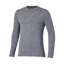 Mizuno Core Impulse Long Sleeve Half Zip Shirt Gray