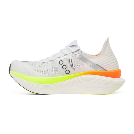 Saucony Endorphin Elite 2 Shoes White Orange AW25 Unisex