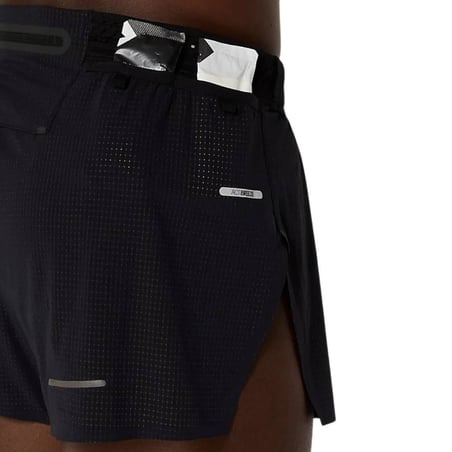 Asics Meta Run Split Shorts Zwart
