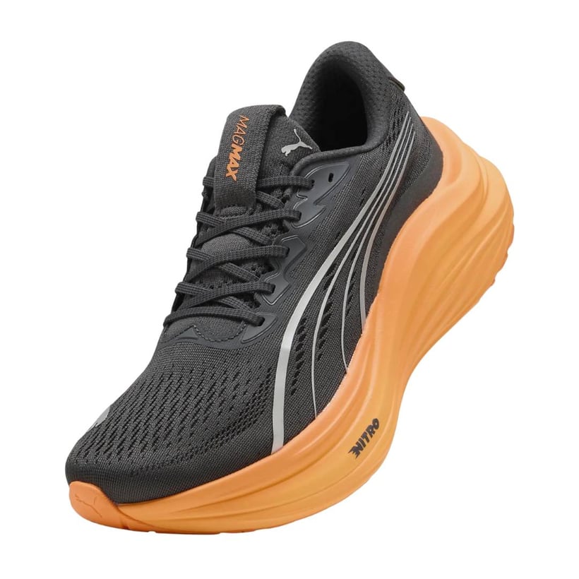 Tênis Puma MagMax Nitro Preto Laranja AW25