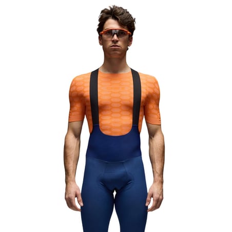 Q36.5 Base Layer 2 Korte Mouw Oranje Onderhemd