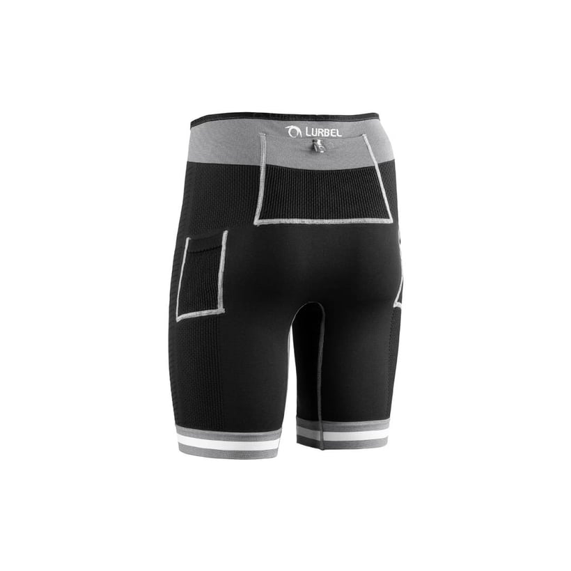 Kurze Lurbel Spirit Flux Tights Schwarz Grau