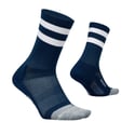 Calcetines Feetures Elite Light Cushion Mini Crew Azul Blanco