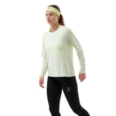Compressport Performance LS Langarm-Shirt Aqua
