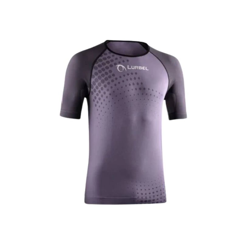 Camiseta Lurbel Spirit Flux Morado Negro Unisex